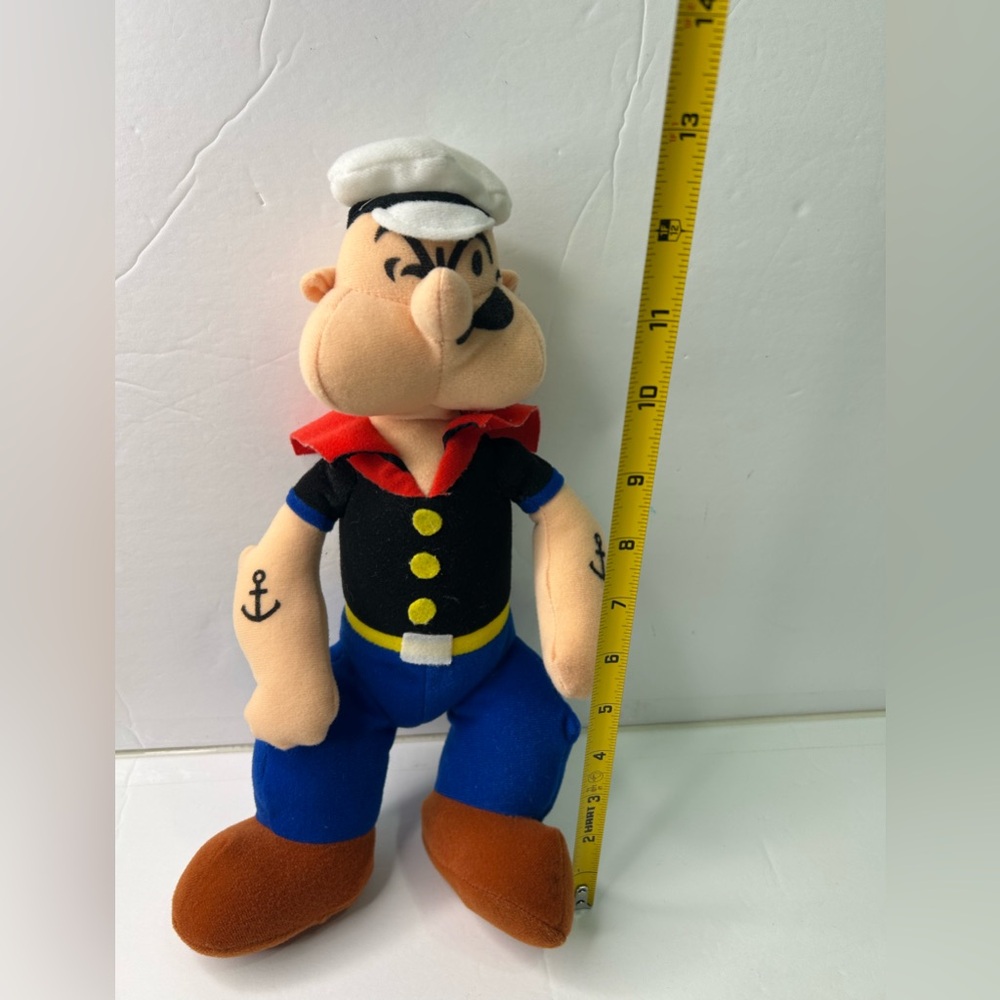 Vintage Popeye Plush, 1992 classic Cartoon Comics Sailor Maritime Play By Play - Picture 5 of 6